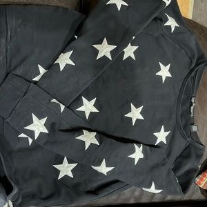 Maison Scotch, size small petite, black with white stars, like new